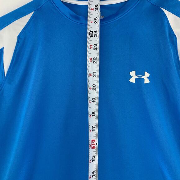 Under Armour Heatgear Long Sleeve Athletic Light Blue Top Size L - Picture 3 of 15